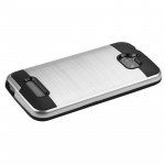 Wholesale Coolpad Defiant 3632 Armor Hybrid Case (Silver)